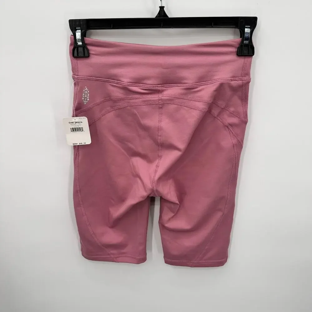 FREE PEOPLE FP Movemenet NWT Biker Baby Shorts in Frosted Berry // XS - Picture 10 of 10